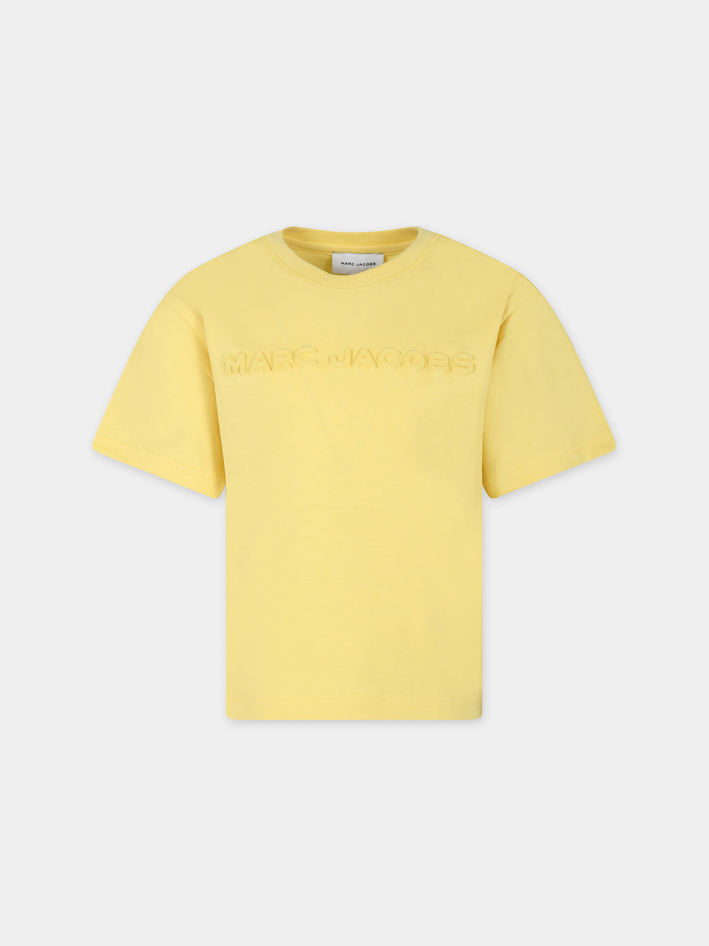 T-shirt jaune pour enfants avec logo